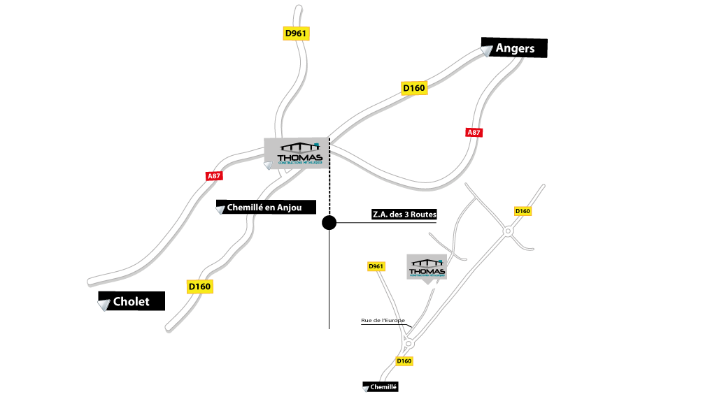 Plan-adresse Plan Thomas Constructions Métalliques